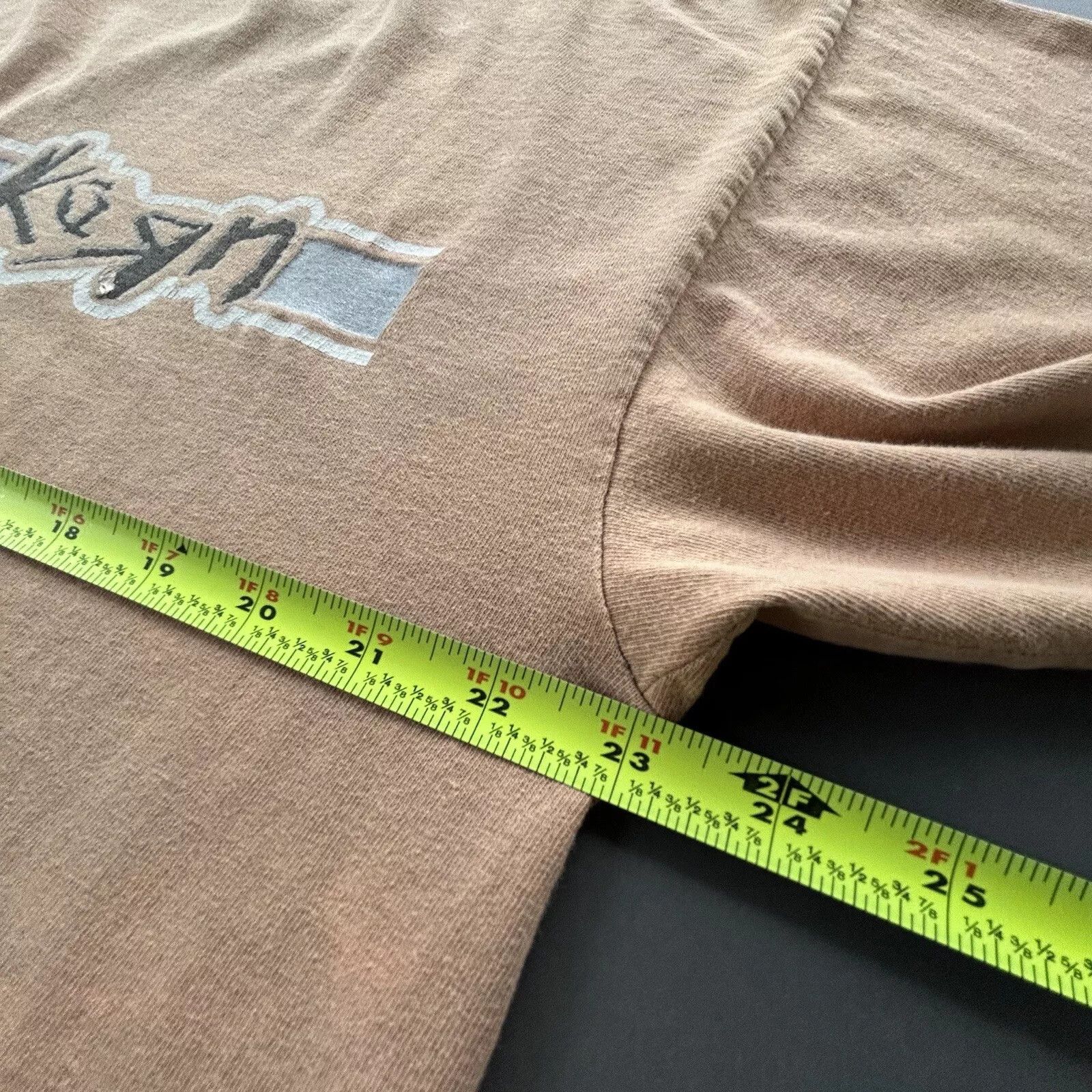 Giant VTG Korn 1996 Band T-Shirt Sz XL Beige Striped Size US XL / EU 56 / 4 - 2 Thumbnail