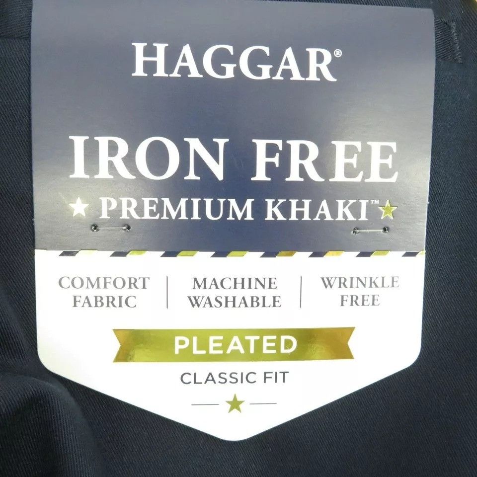 Haggar Haggar Iron Free Premium Khaki Classic Fit Pleated Pants 40x Size US 40 / EU 56 - 4 Thumbnail