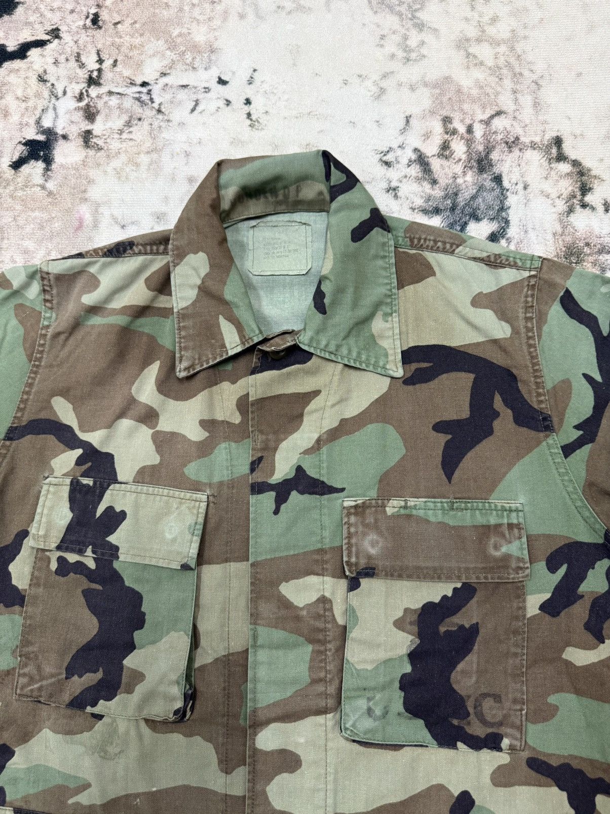 Vintage Vintage US Army USMC Combat Camoflage Patern Jacket Size US S / EU 44-46 / 1 - 6 Thumbnail