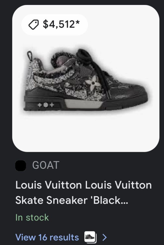 Louis Vuitton Louis Vuitton Swarovski Crystal Skates Black 8.5LV/9.5US Size US 9.5 / EU 42-43 - 24 Thumbnail