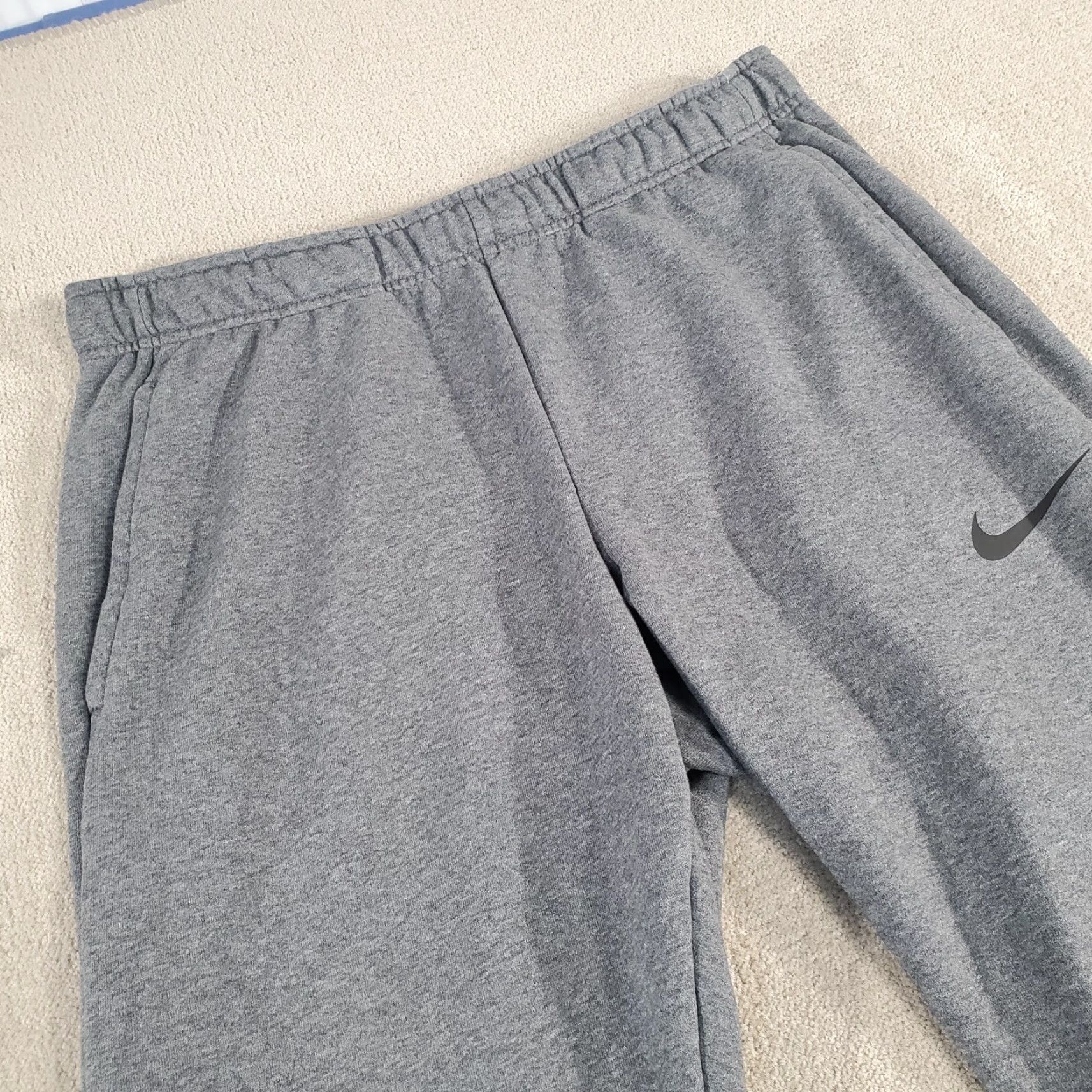 Nike Nike Pants Mens Large Gray Dri Fit Training Joggers Track Tapered CZ6379 071 Size US 33 - 2 Thumbnail