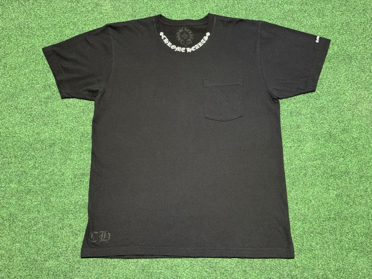 Chrome Hearts Chrome Hearts Neck Logo Pocket Tee Size US L / EU 52-54 / 3 - 1 Thumbnail