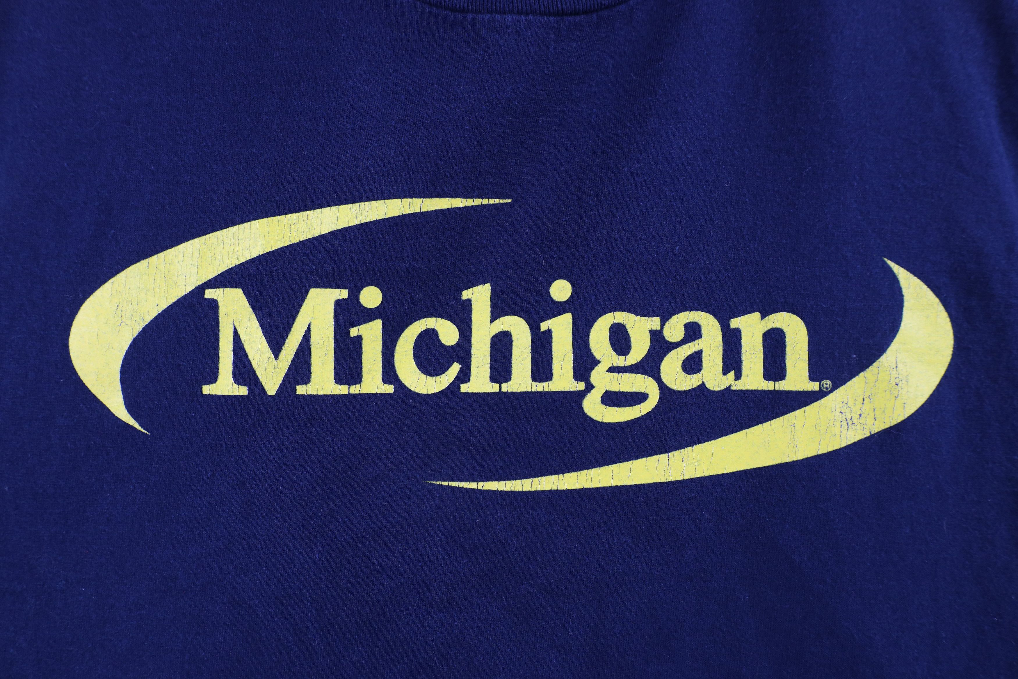 Vintage Vintage 90s Out University of Michigan Long Sleeve T-Shirt Size US XXL / EU 58 / 5 - 4 Thumbnail