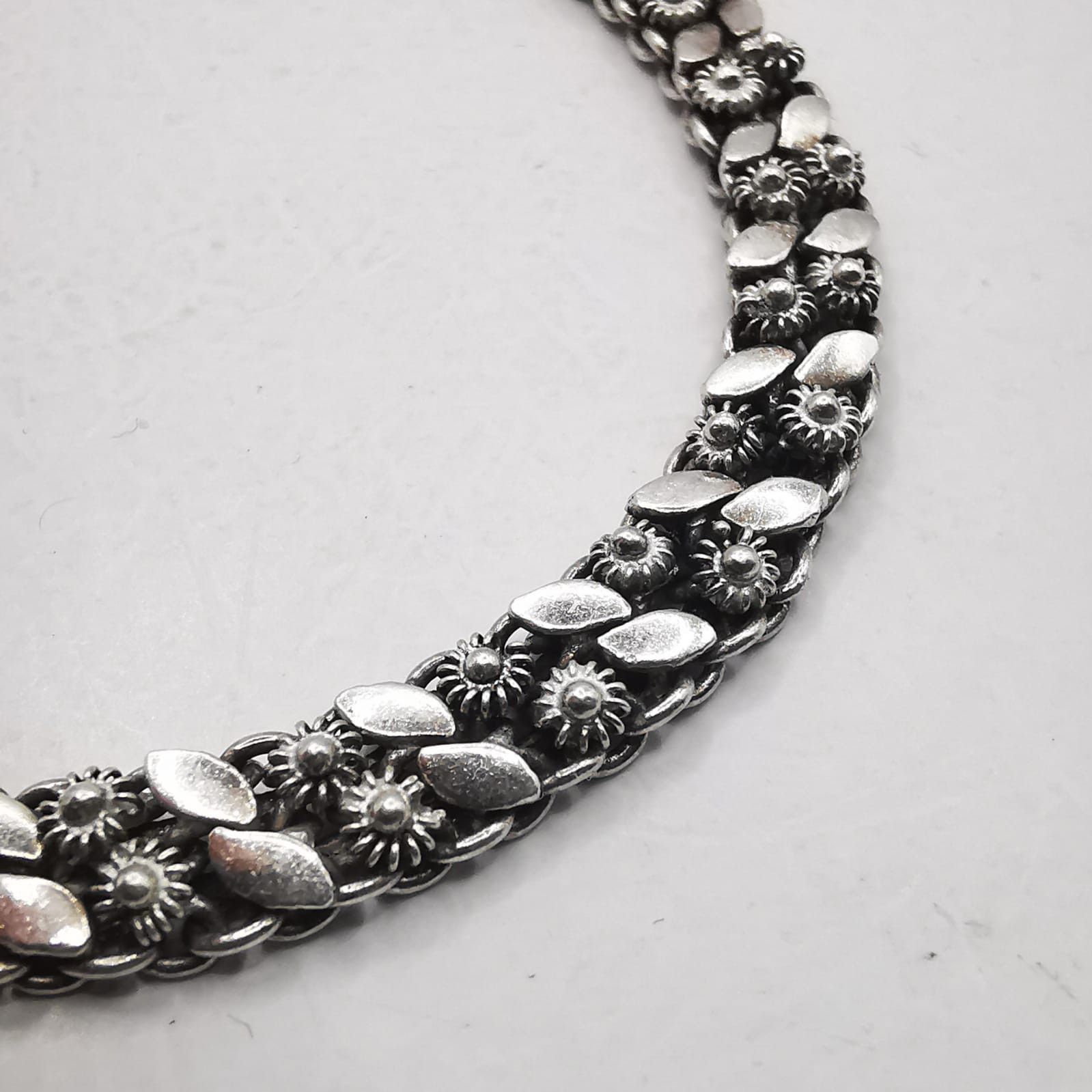 Sterling Silver Vintage Bracelet Jewelry,925 Sterling Silver 12,67g Size ONE SIZE - 4 Thumbnail