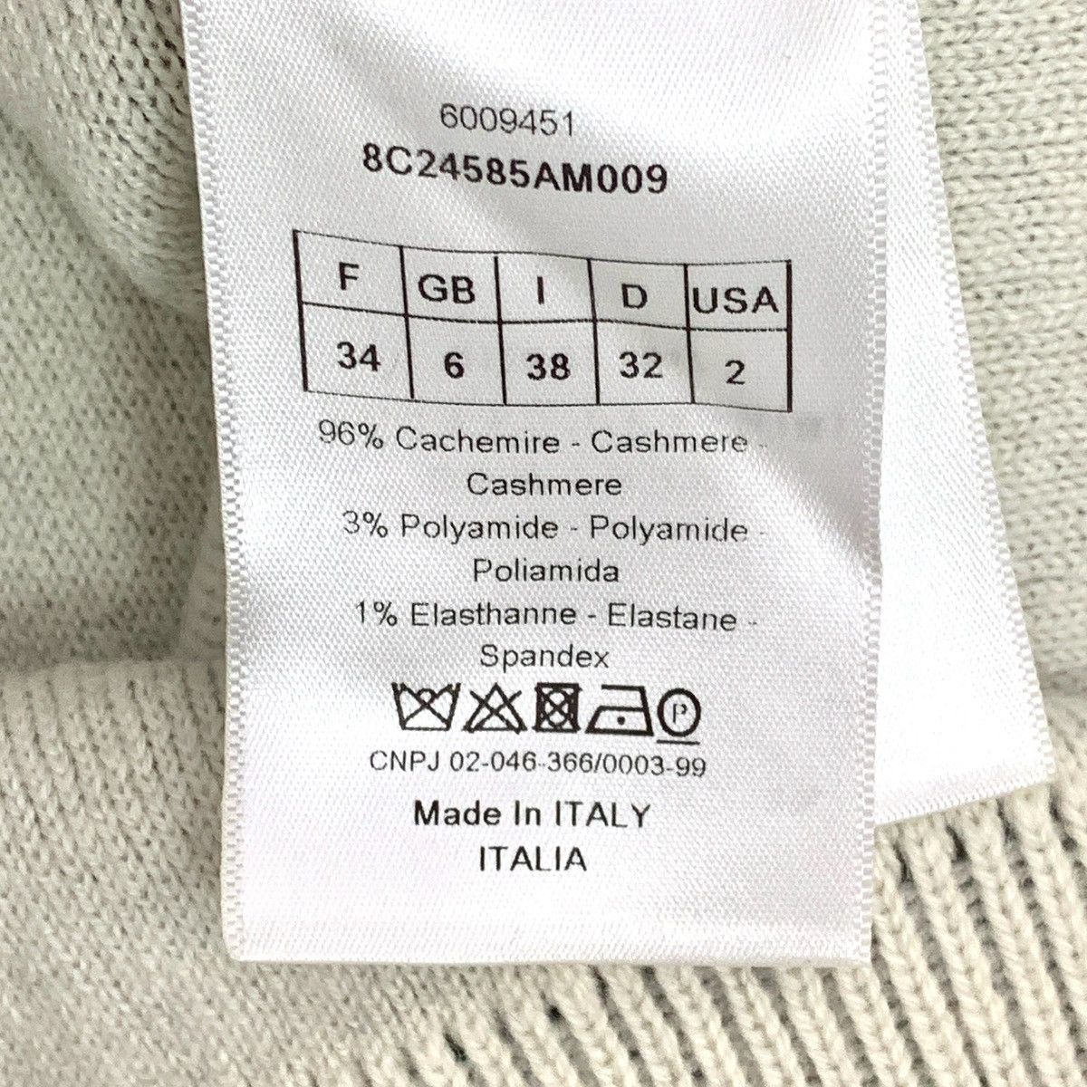 Dior Dior Black Logo Intarsia Cashmere Hooded Sweatshirt K26WX Size XS / US 0-2 / IT 36-38 - 7 Thumbnail