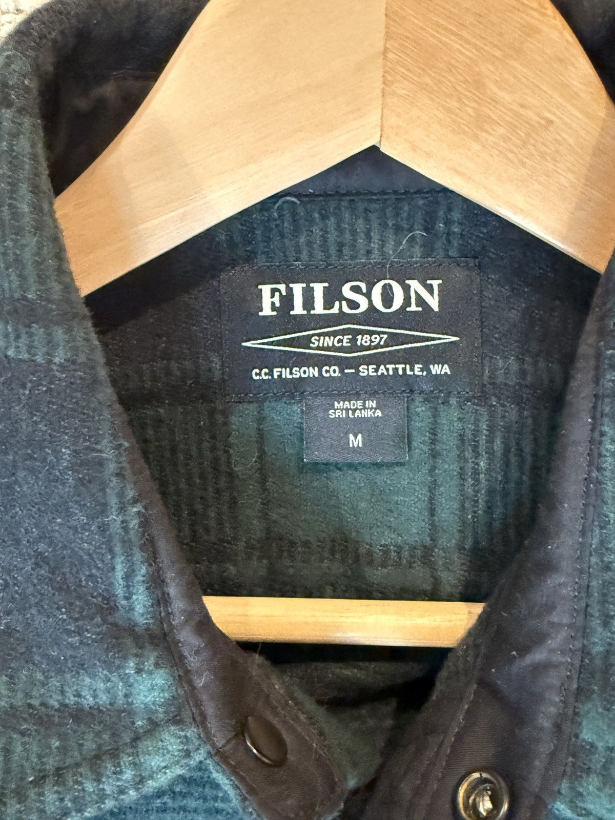 Filson Filson green plain heavyweight cruiser jacket medium Size US M / EU 48-50 / 2 - 3 Thumbnail