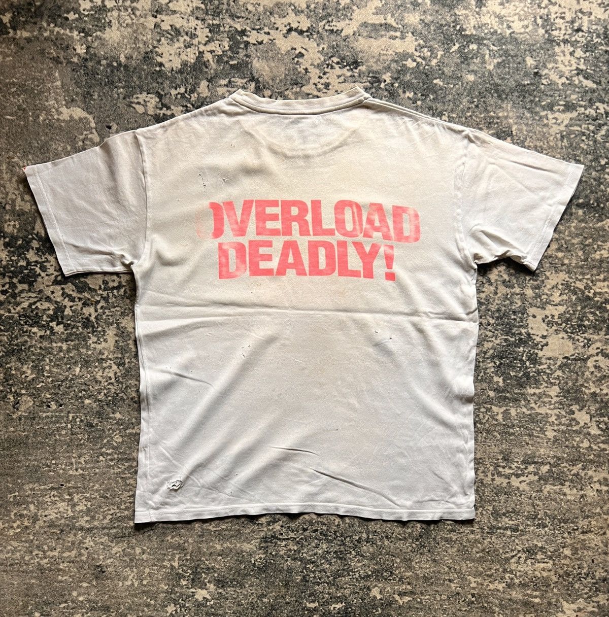 Jun Takahashi Trashed Vtg Undercover GFY x Wtaps “Overload Deadly” Tshirt Size US L / EU 52-54 / 3 - 2 Thumbnail