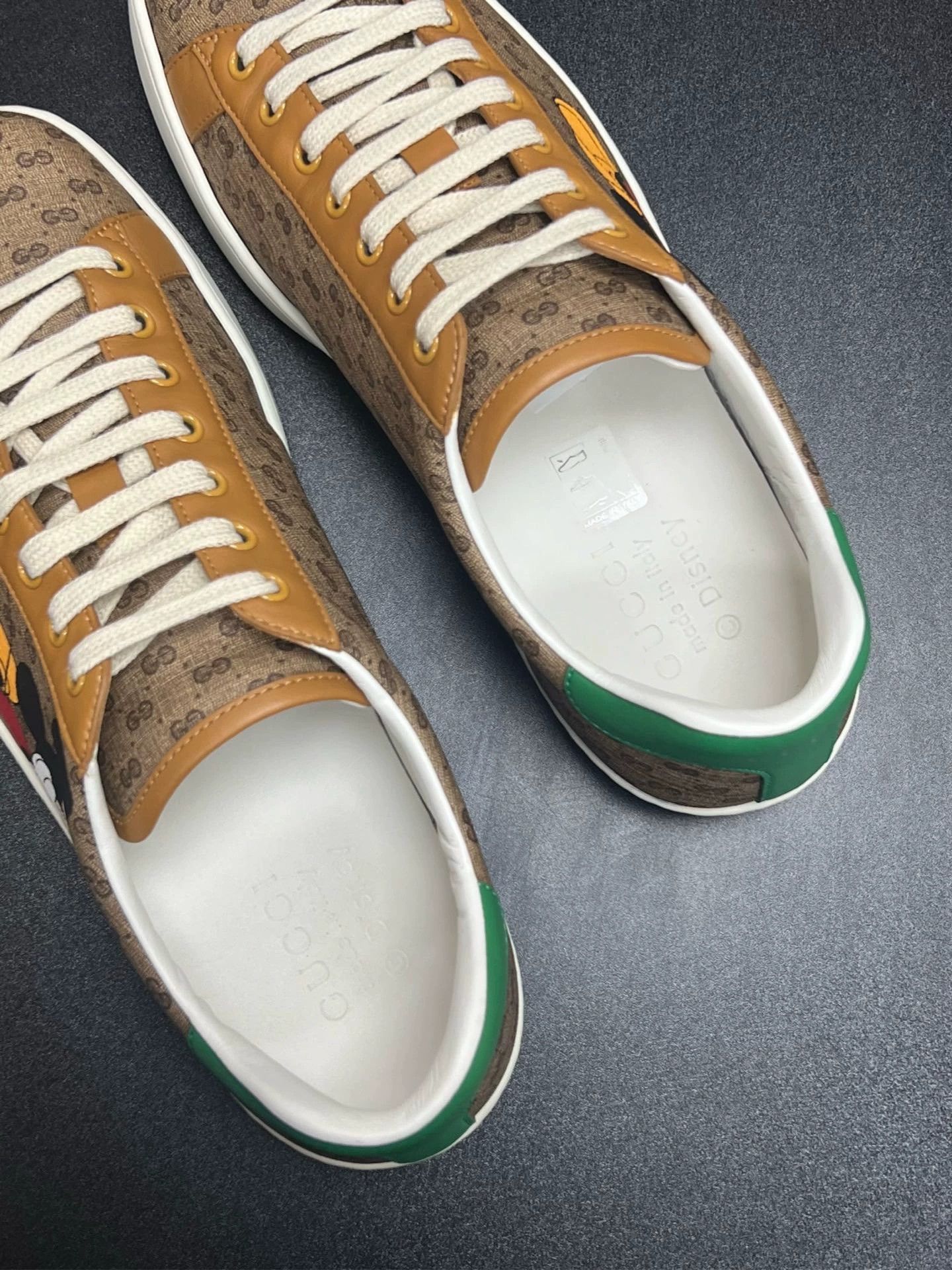 Gucci gucci disney ace brown sneakers size 43 Size US 10 / EU 43 - 4 Thumbnail