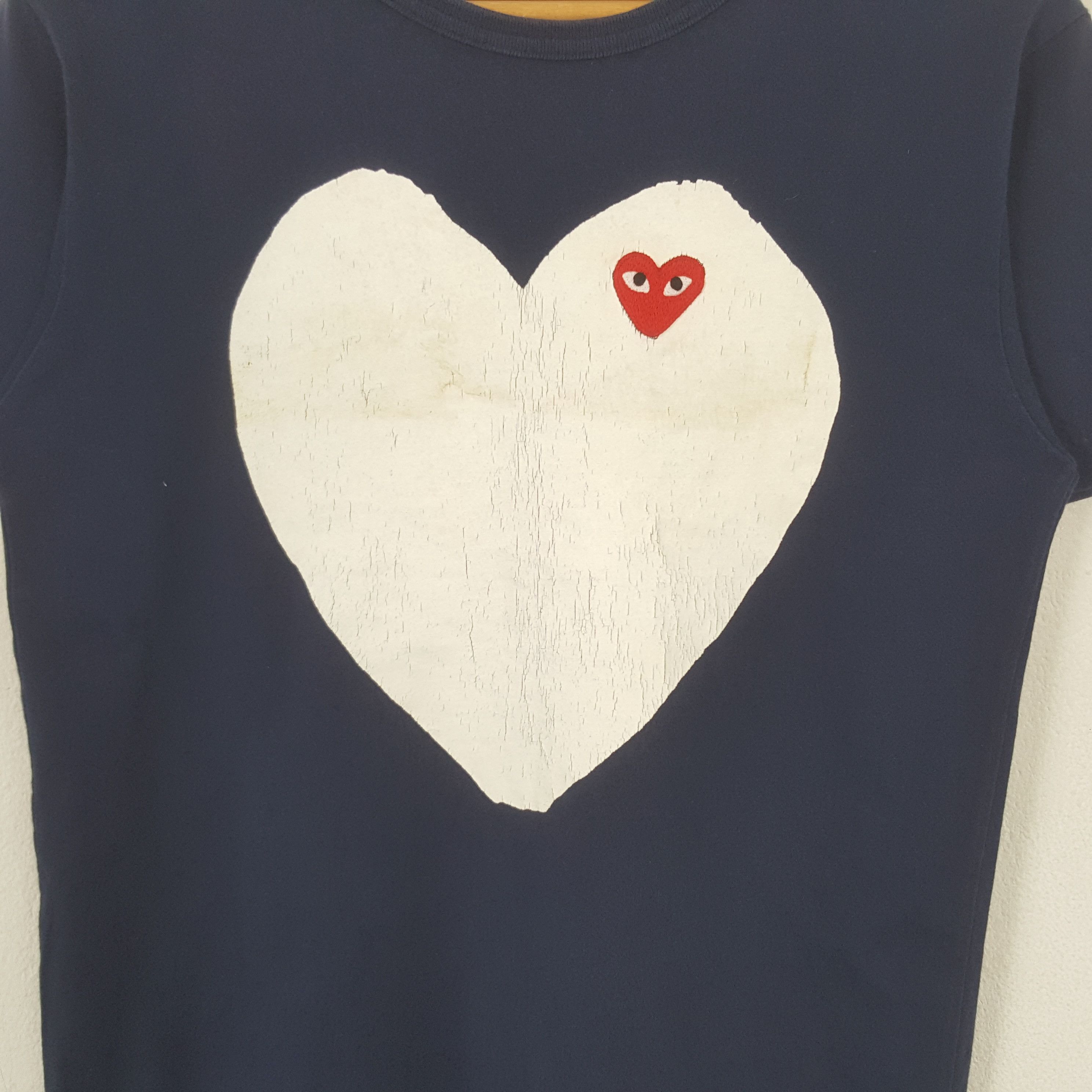 Comme des Garcons PLAY Vintage Play Comme des Garcons Japanese Brand Tshirt RR6 Size US S / EU 44-46 / 1 - 2 Thumbnail