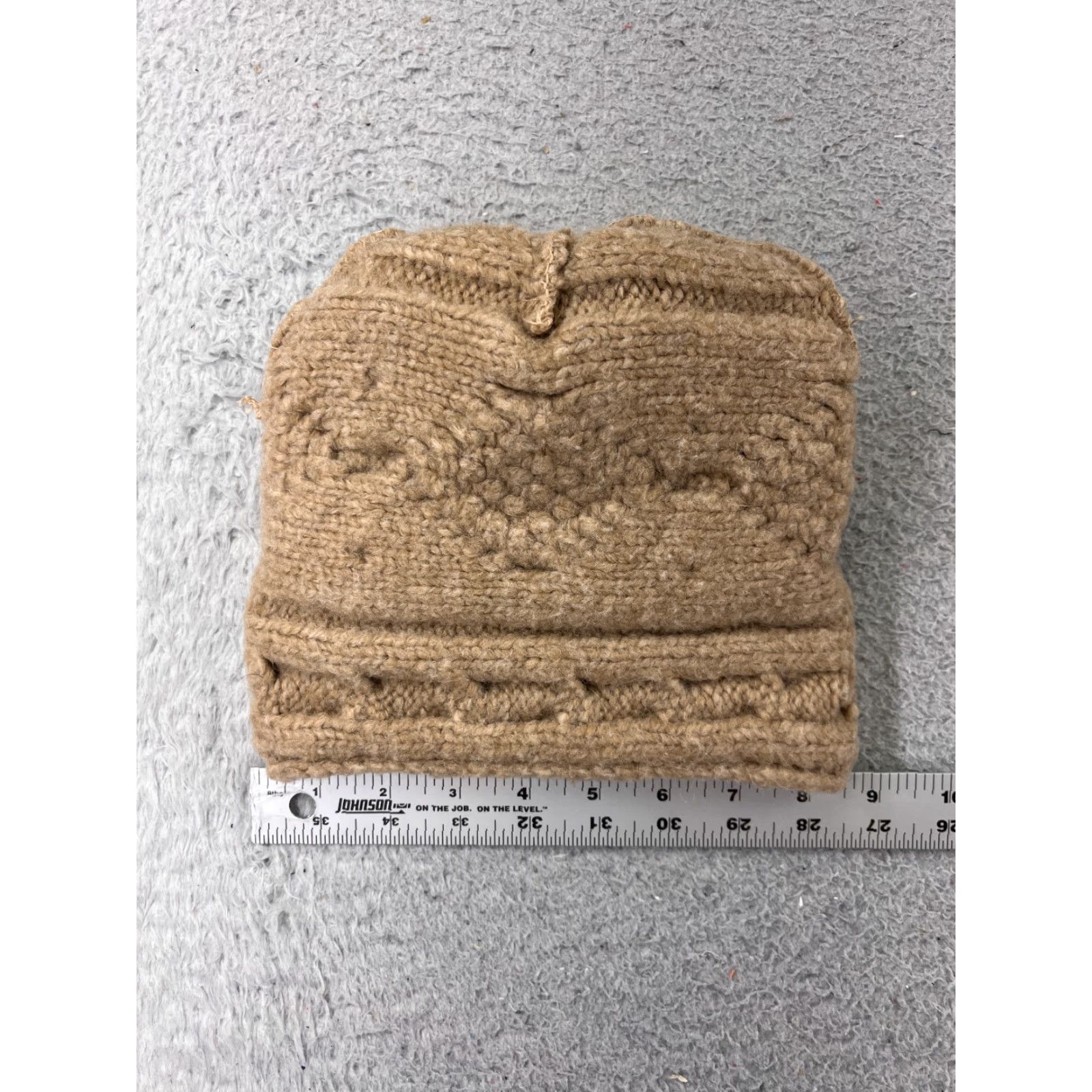 Express Express Beanie Toque Womens One Size Brown Beige Knit Poly Wool Blend Ski Pom Beanie Women Size ONE SIZE - 5 Thumbnail