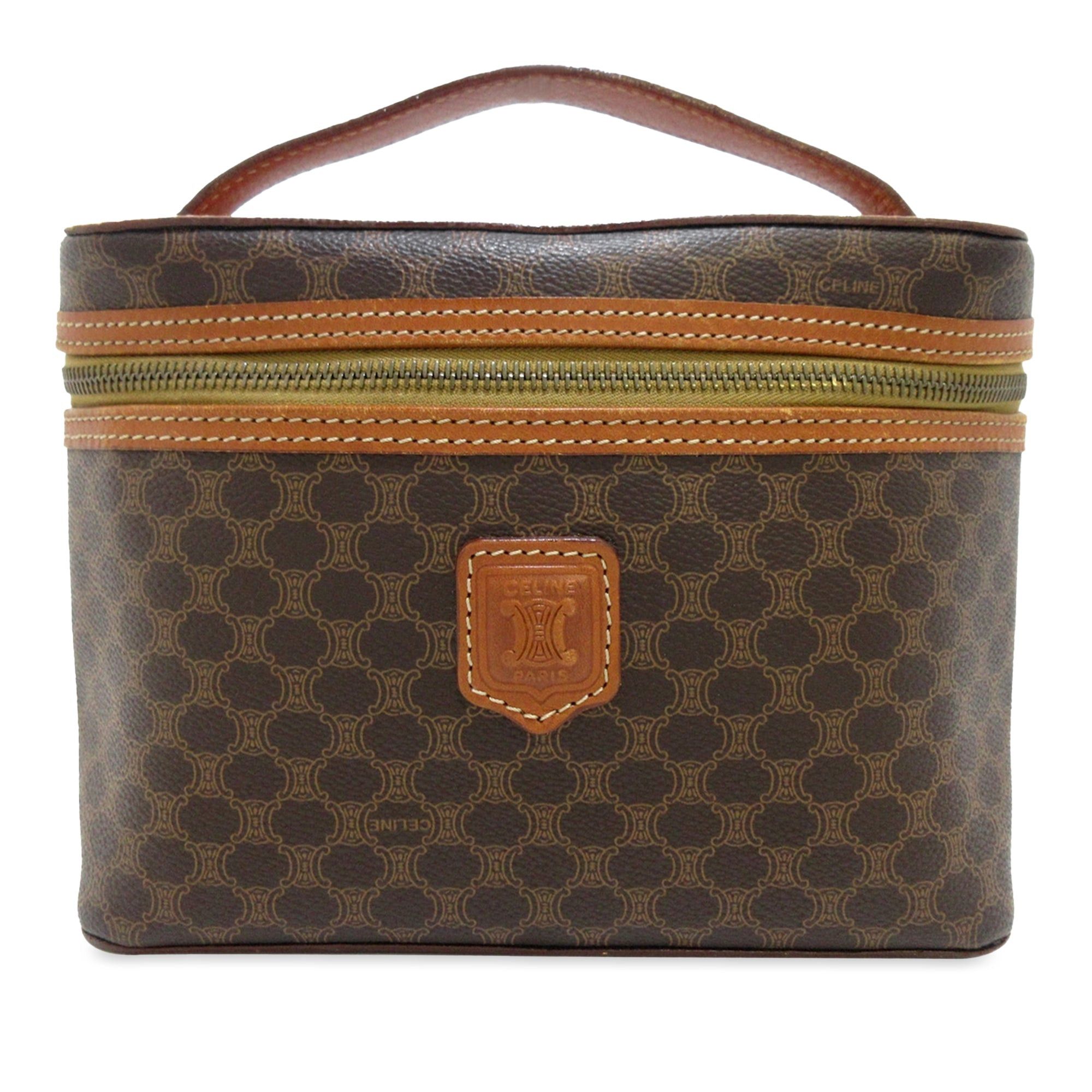 image of Celine Macadam Vanity Bag in Brown, Women's