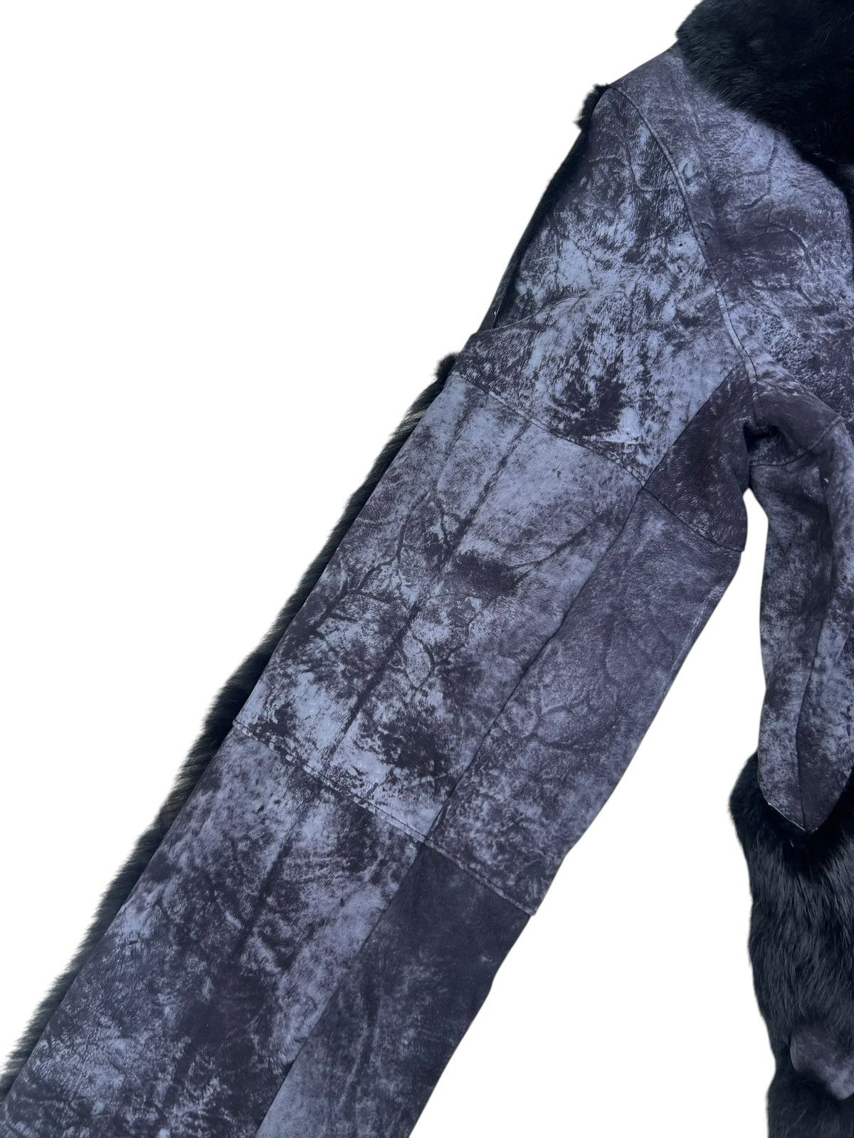 If Six Was Nine Unknown Japan Brand Patchwork Rabbit Leather Fur Jacket Size US S / EU 44-46 / 1 - 6 Thumbnail