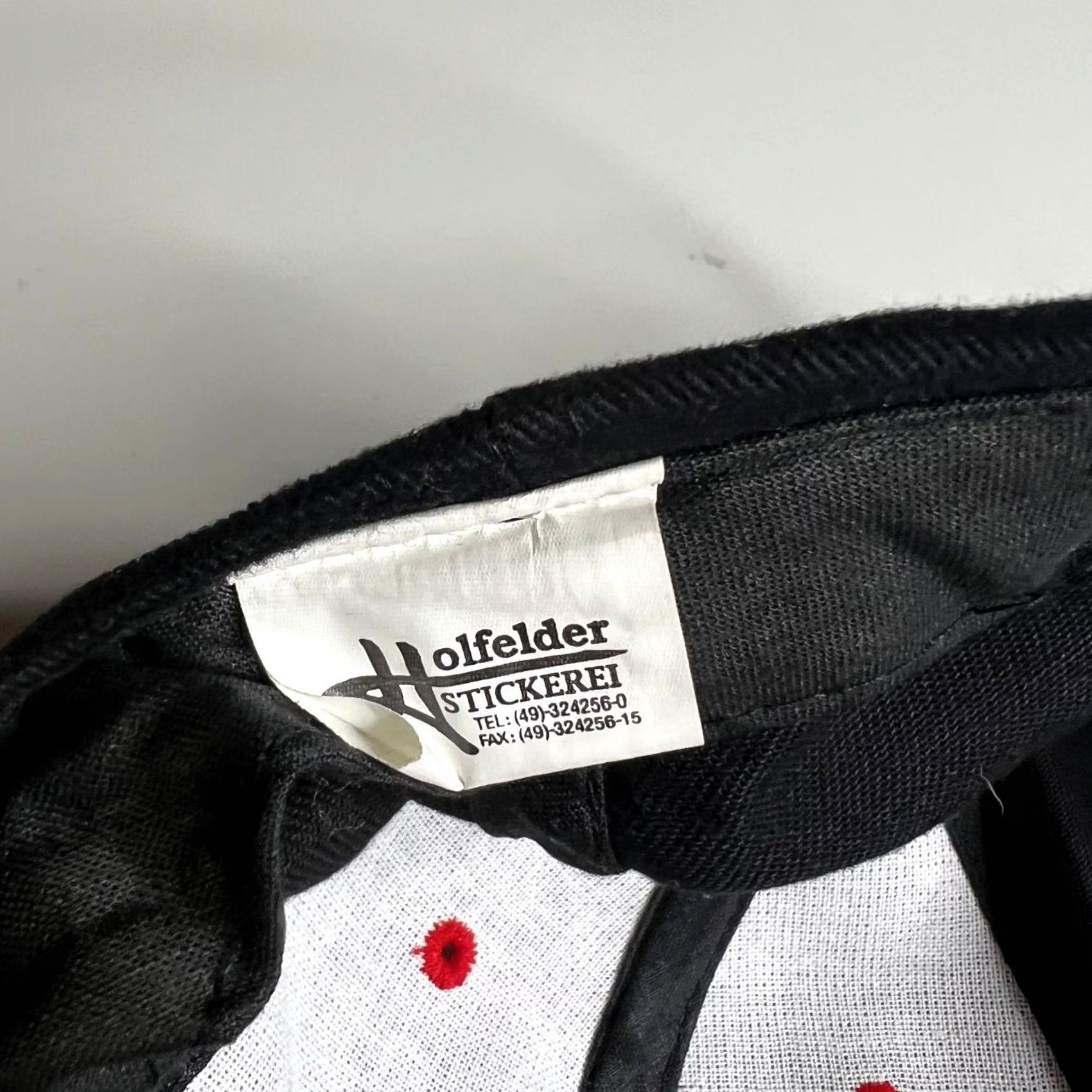 Velour VINTAGE Nokia DHL Black Red Velour Embroidered Promo Hat Adjustable Cap Size ONE SIZE - 4 Thumbnail
