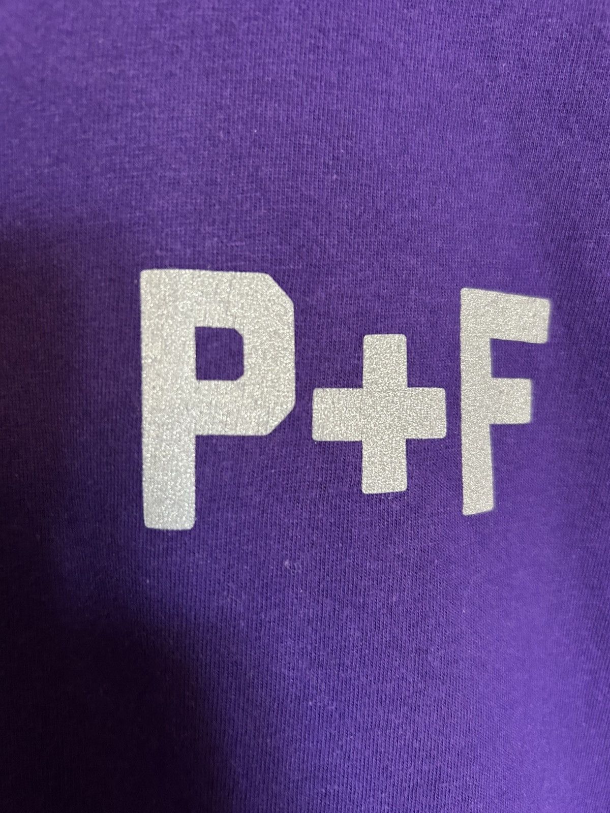 Places + Faces Places + Faces Reflective Double Side logo purple t-shirt Size US L / EU 52-54 / 3 - 3 Thumbnail