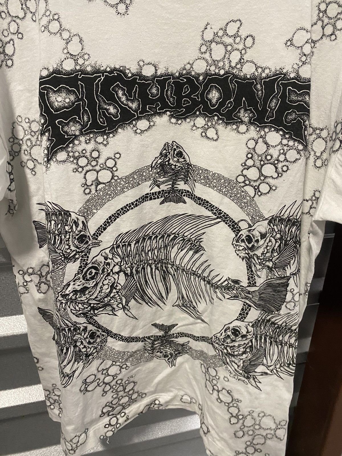 Band Tees × Vintage 1991 Phishbone Pushead AOP Shirt Size US XL / EU 56 / 4 - 4 Thumbnail