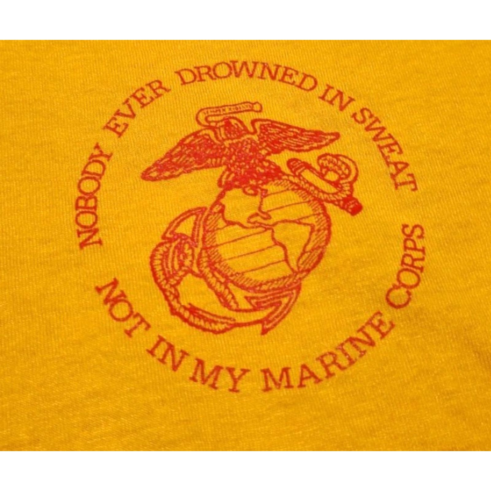 Vintage Vintage Yes Wisconsin Marines Single Stitch Tee Shirt Screen Stars USA Made Funny Size M Size US M / EU 48-50 / 2 - 3 Thumbnail