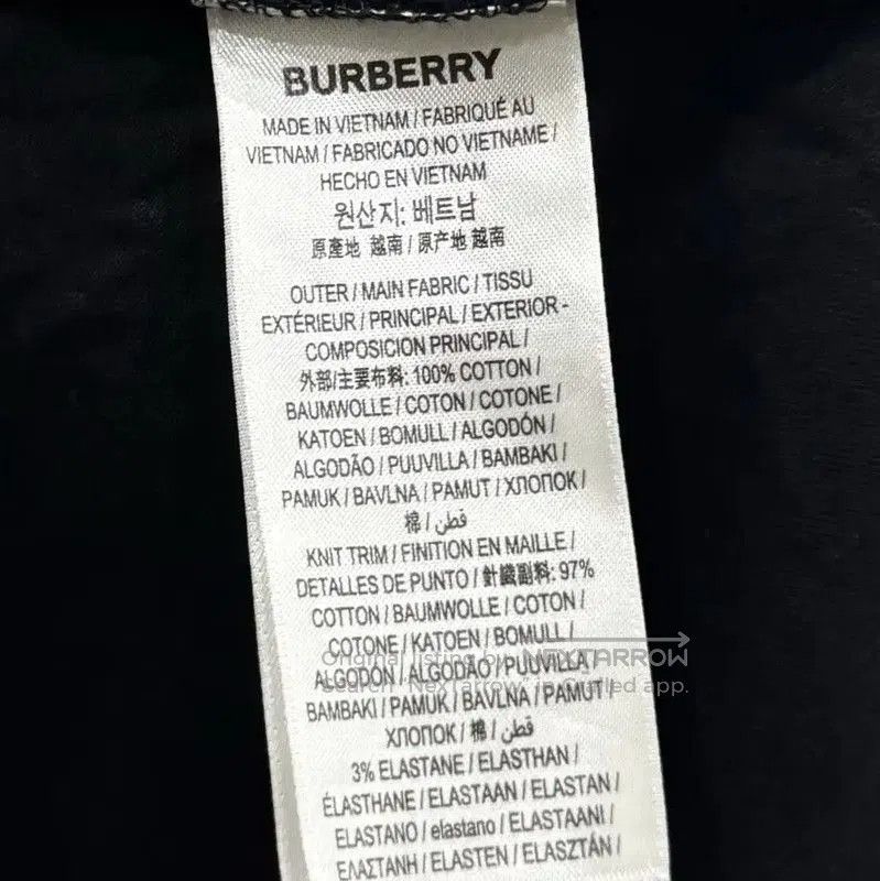 Burberry Burberry Black Cotton Women's T-Shirt. Size S / US 4 / IT 40 - 5 Thumbnail