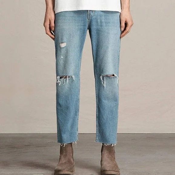 Allsaints Allsaints Danvers Sid Cropped Jeans, 28W Size US 28 / EU 44 - 1 Thumbnail