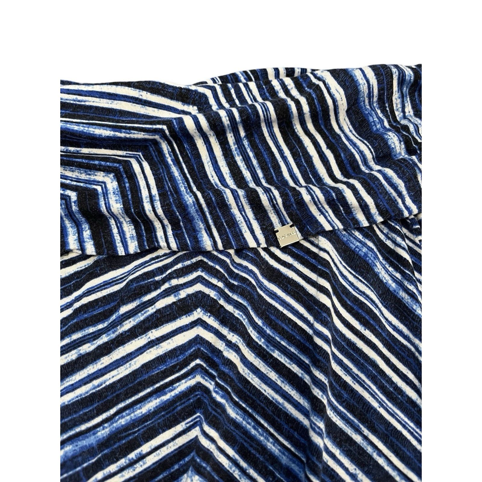 Calvin Klein Calvin Klein Maxi Skirt Women Small Blue White Patterned Size 36" / US 14 / IT 50 - 2 Thumbnail