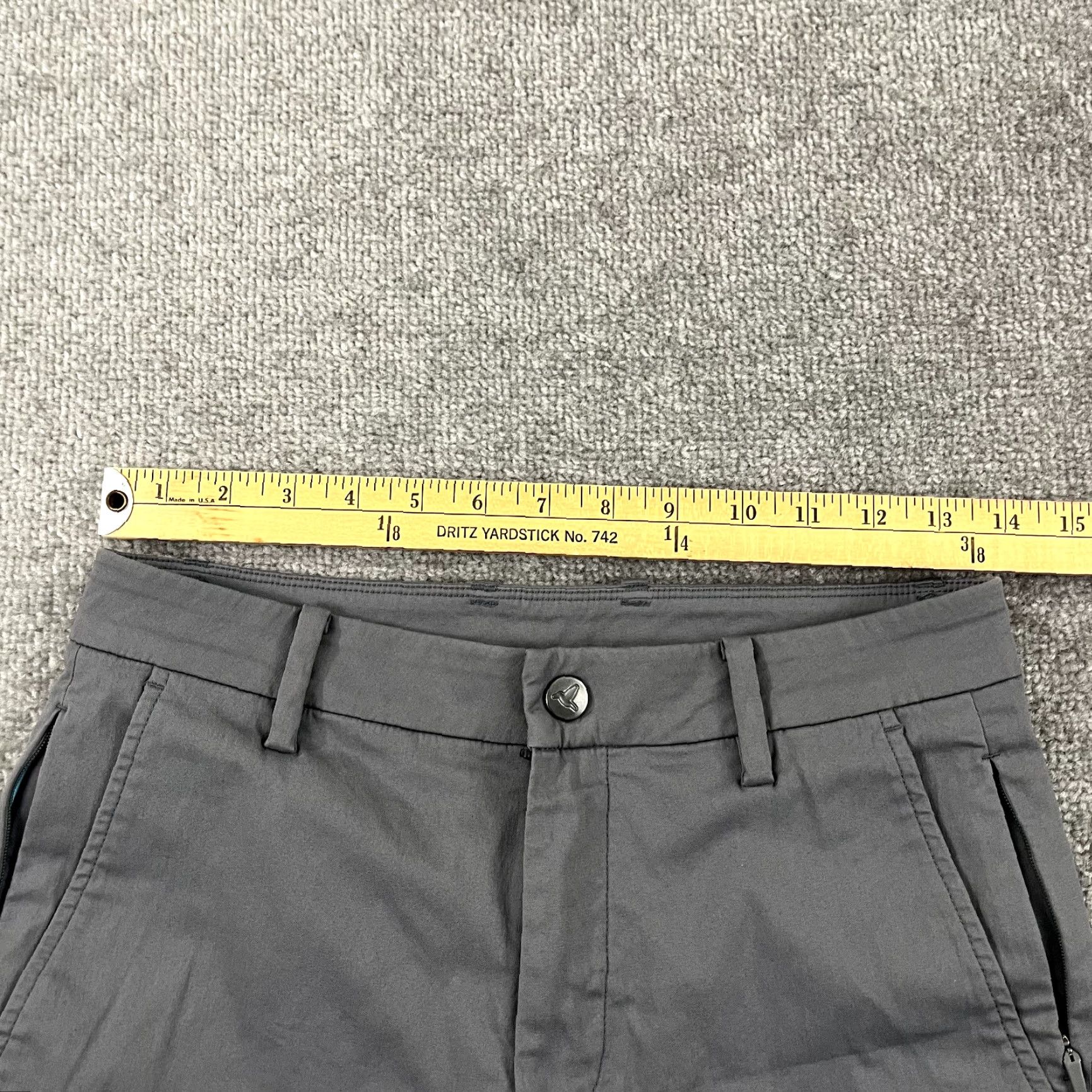 Vintage Bird Dogs Pants 28x28 Gray Chino Straight Lined Performance Golf Stretch Mens Size US 28 / EU 44 - 5 Thumbnail