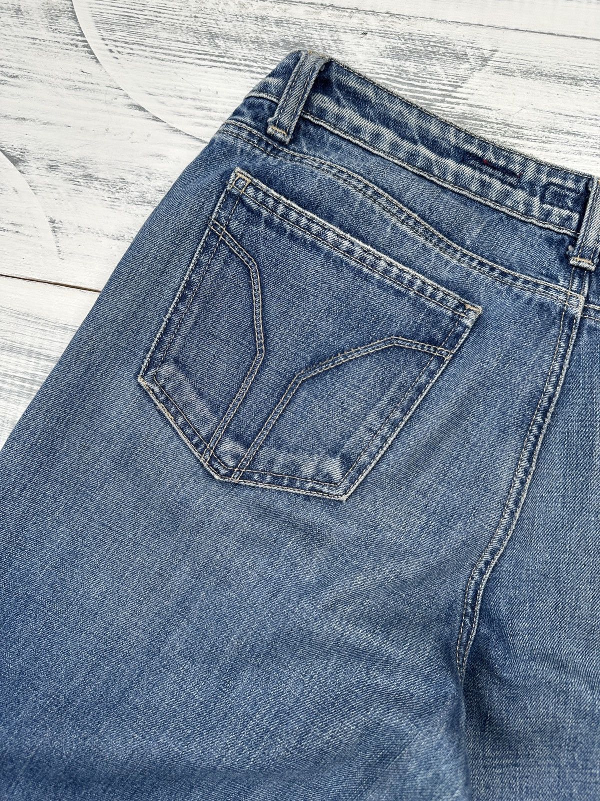 Miss Sixty Y2K MISS SIXTY Extra Low Ty Blue Flared Jeans Pants size 32 Size 30" / US 8 / IT 44 - 9 Thumbnail