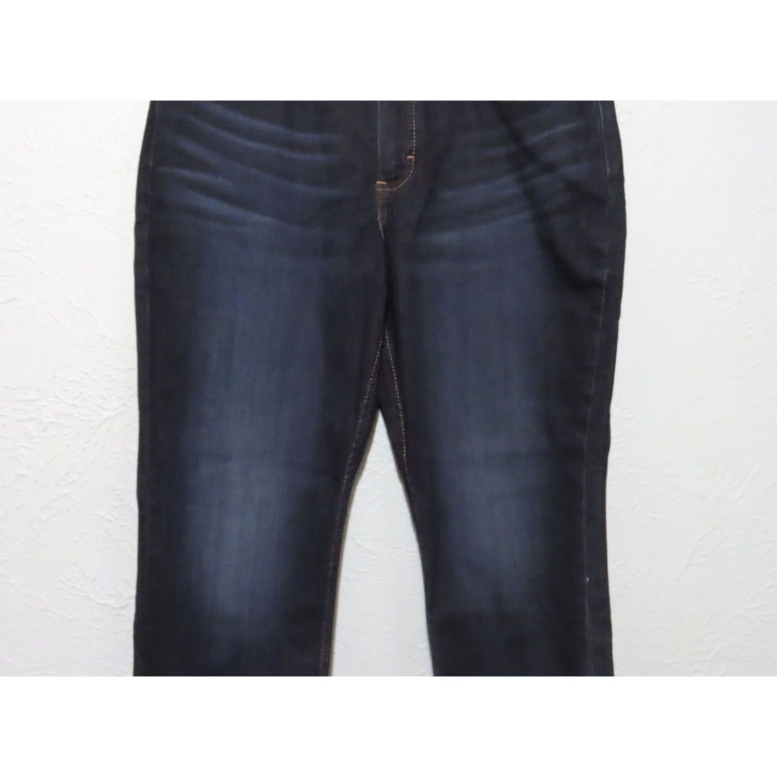 Lee Lee Jeans Women 12 Petite Deep Dyed Midrise Regular Straight Leg Blue NWT Size 34" / US 12 / IT 48 - 4 Thumbnail