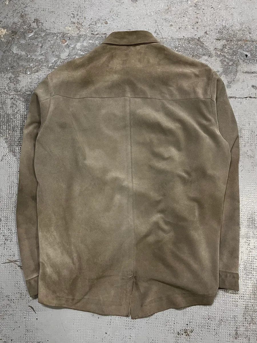 Armani 1990s Armani Beige Suede Leather Shirt Size US L / EU 52-54 / 3 - 7 Thumbnail