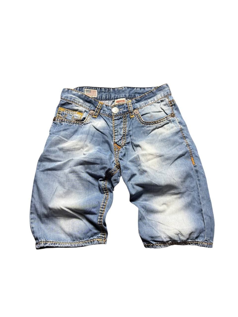 True Religion True Religion Billy Super T Denim Shorts sz W33 made in USA Size US 33 - 8 Thumbnail