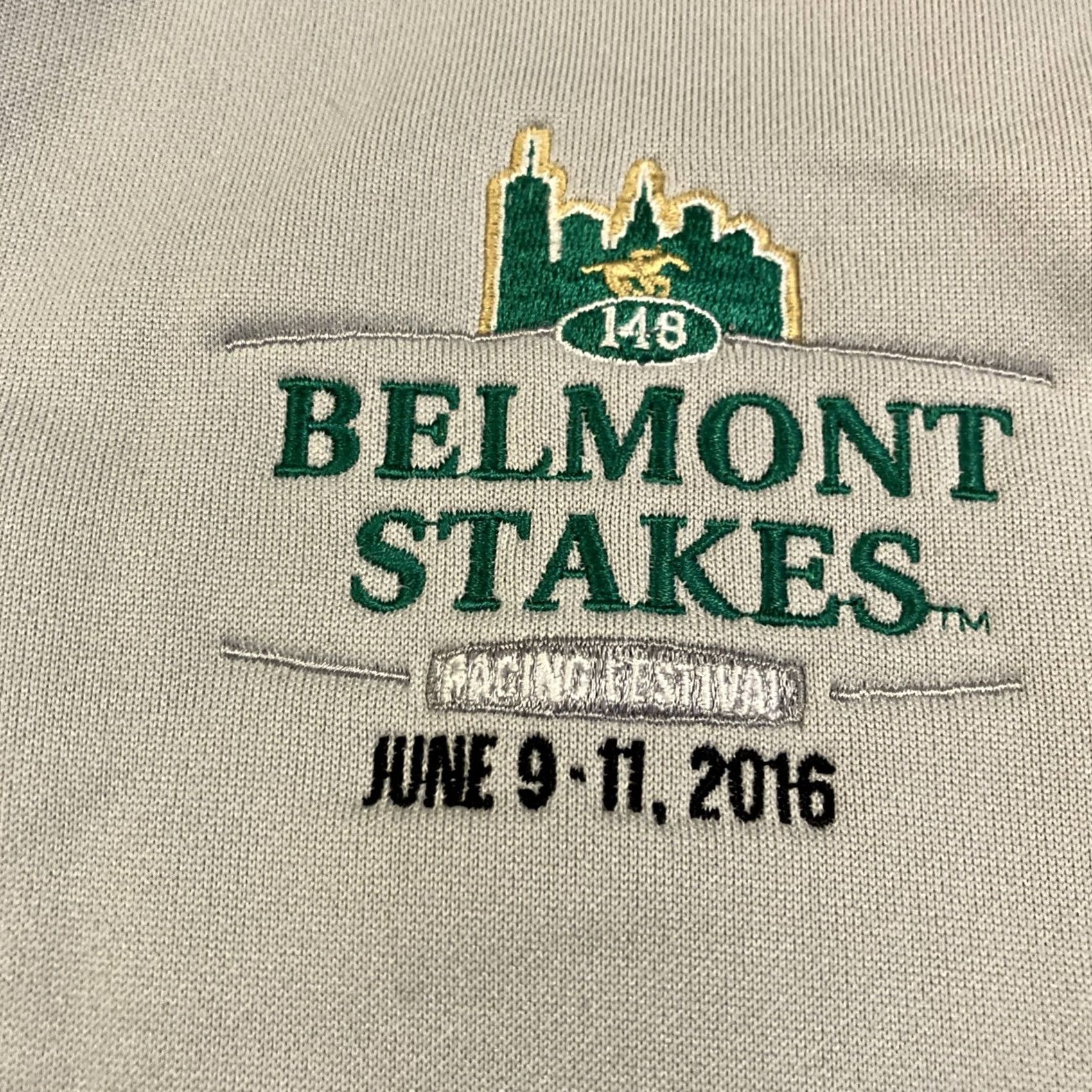 Adidas adidas Quarter Zip Pullover Racing Festival Belmont Stakes 2016 XL Gray Mens Size US XL / EU 56 / 4 - 3 Thumbnail