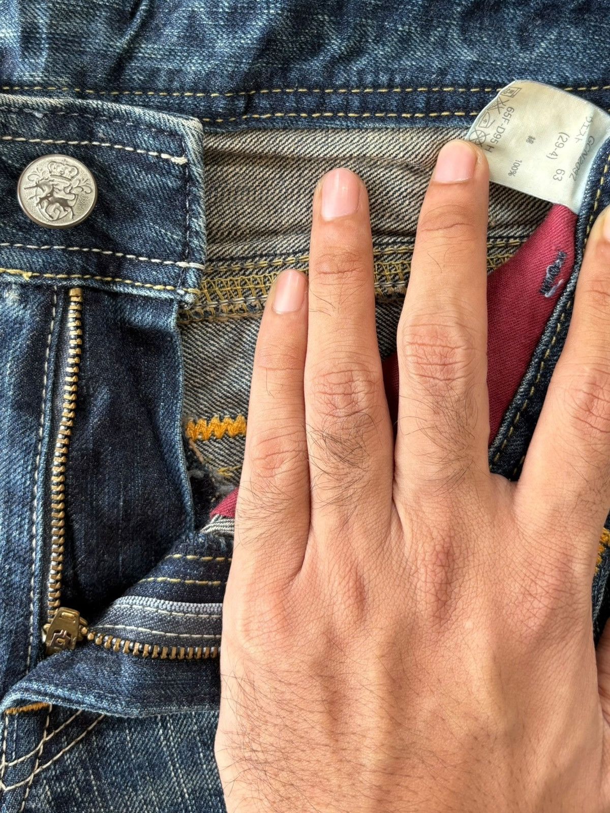 Japanese Brand Vintage Japanese Brand Rusty Wash Distress Flare Jeans Size 30" / US 8 / IT 44 - 6 Thumbnail