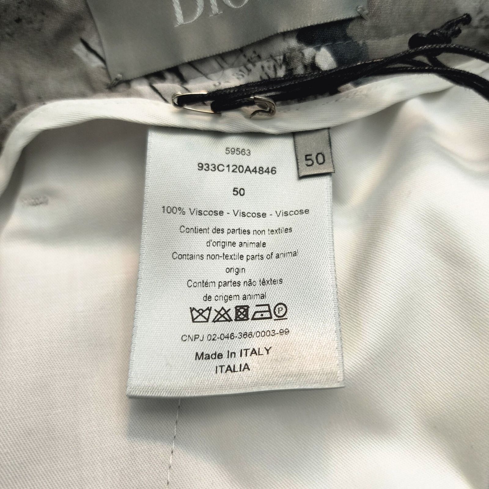 Dior Dior x Daniel Arsham Gray CD Lunar Print Crepe Shorts Size US 34 / EU 50 - 5 Thumbnail
