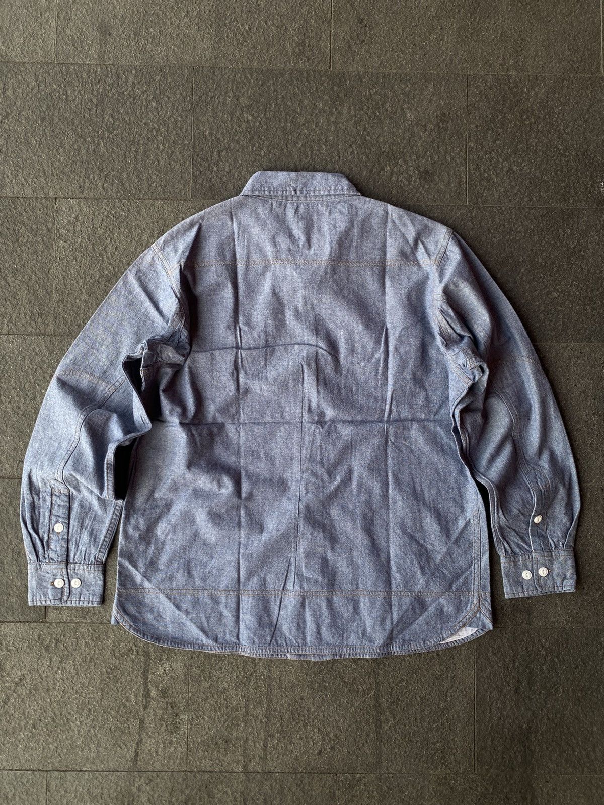 Japanese Brand 💸BINDING OFFER💸 BLUCO CHAMBRAY SHIRTS Size US L / EU 52-54 / 3 - 4 Thumbnail
