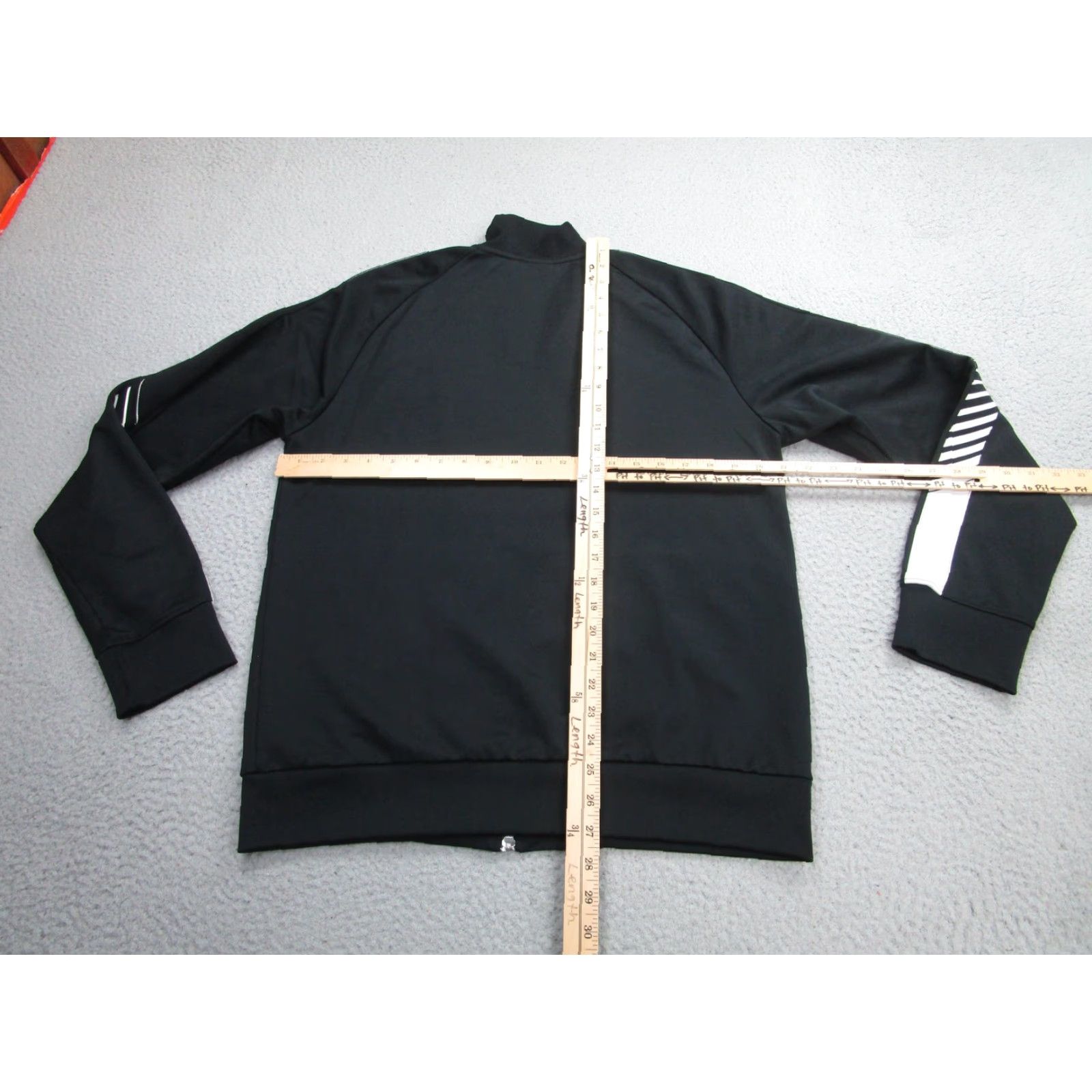J.Lindeberg J.Lindeberg Track Jacket Mens Large Black White Full Zip Polyester Portugal Athletic Size US L / EU 52-54 / 3 - 7 Thumbnail