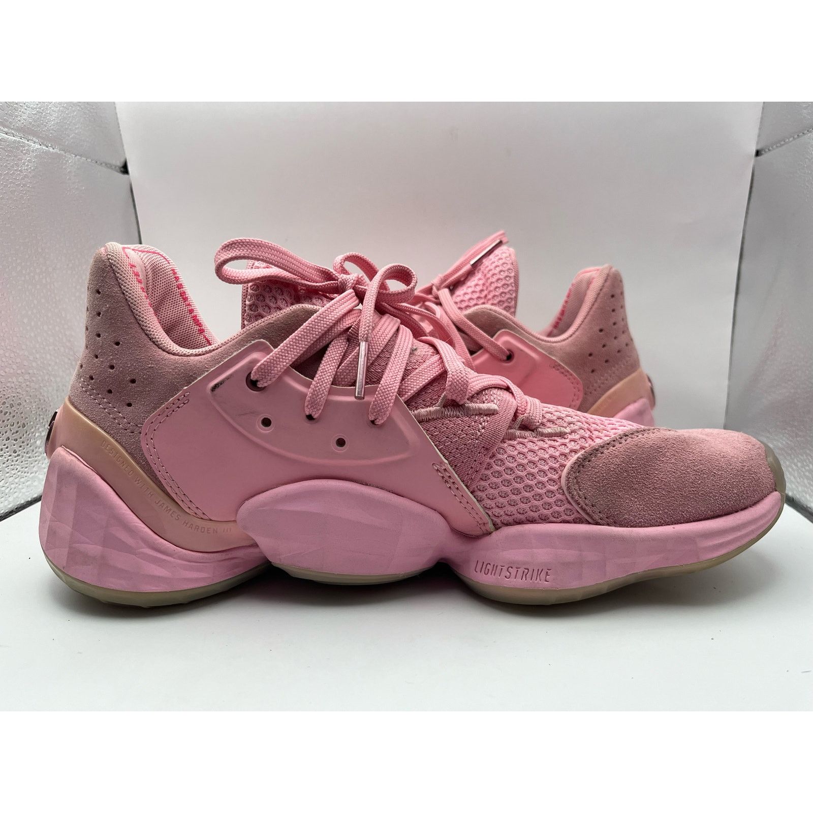 Adidas Adidas Harden Vol. 4 GCA Pink Lemonade Basketball Sneakers Size US 7.5 / EU 40-41 - 3 Thumbnail