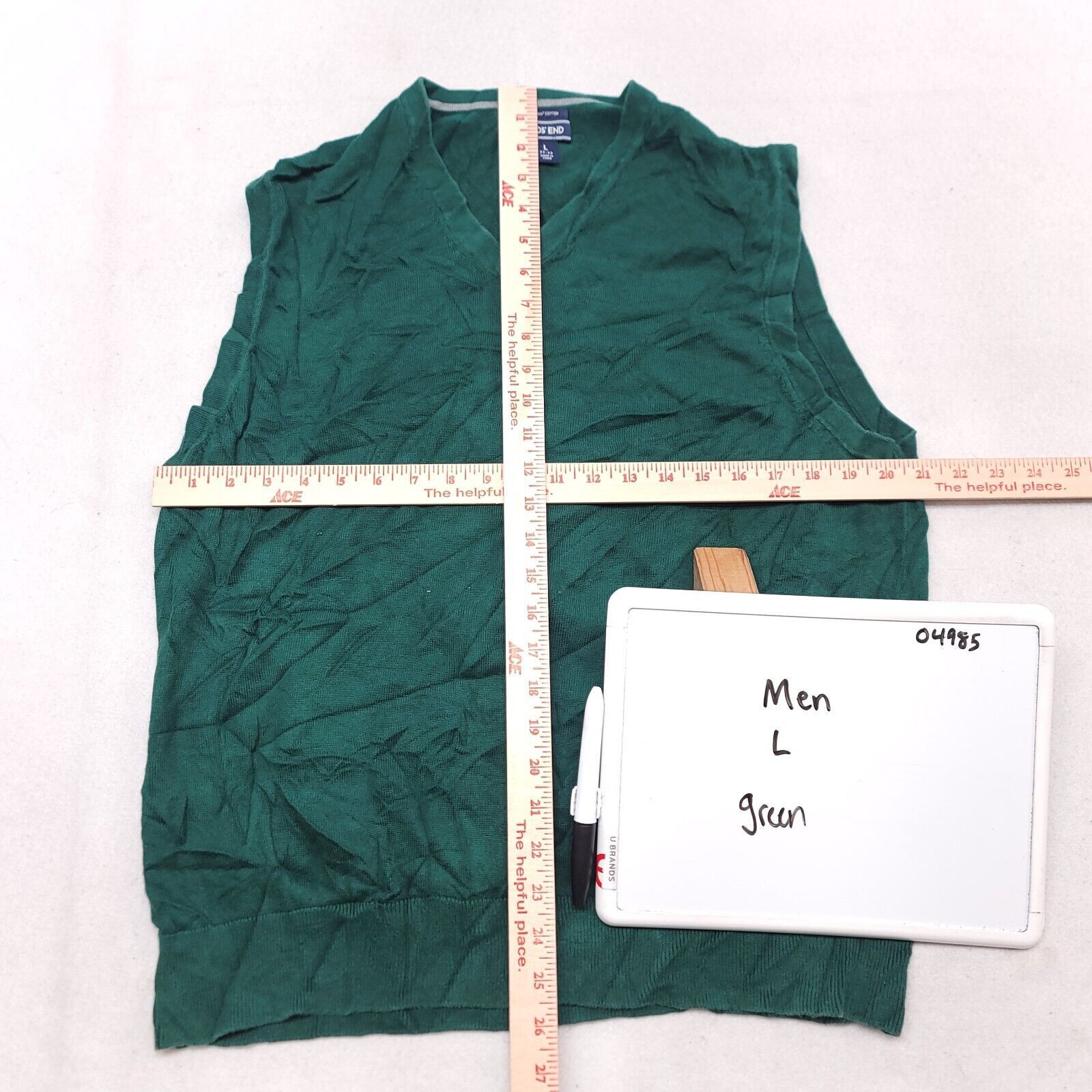 Lands' End Lands End Outdoor Pullover acket Vest Men Size Large L Green Size US L / EU 52-54 / 3 - 6 Thumbnail