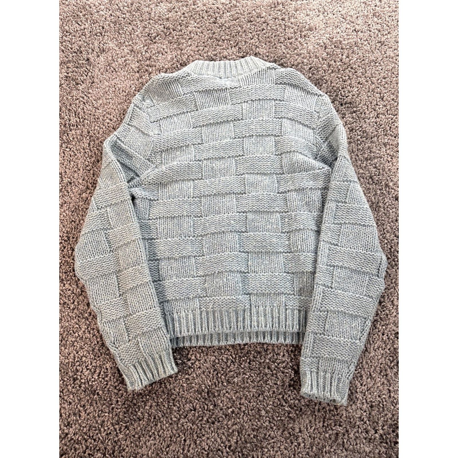 Vintage VINTAGE Wool Kodel Sweater Womens XL Blue Cable-Knit 80s Pullover Grandma Chunky Knit Size XL / US 12-14 / IT 48-50 - 5 Thumbnail
