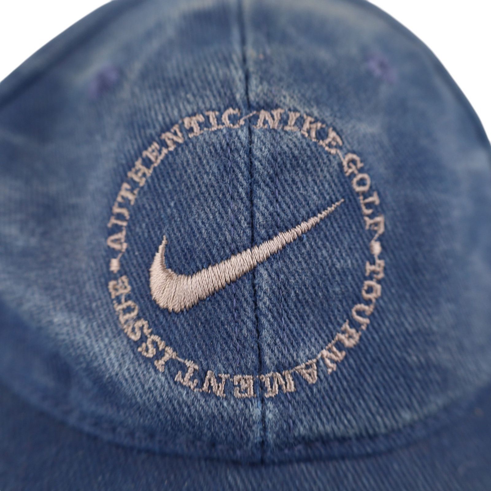Nike × Vintage Vintage 90s Nike Denim Golf Hat Size ONE SIZE - 3 Thumbnail