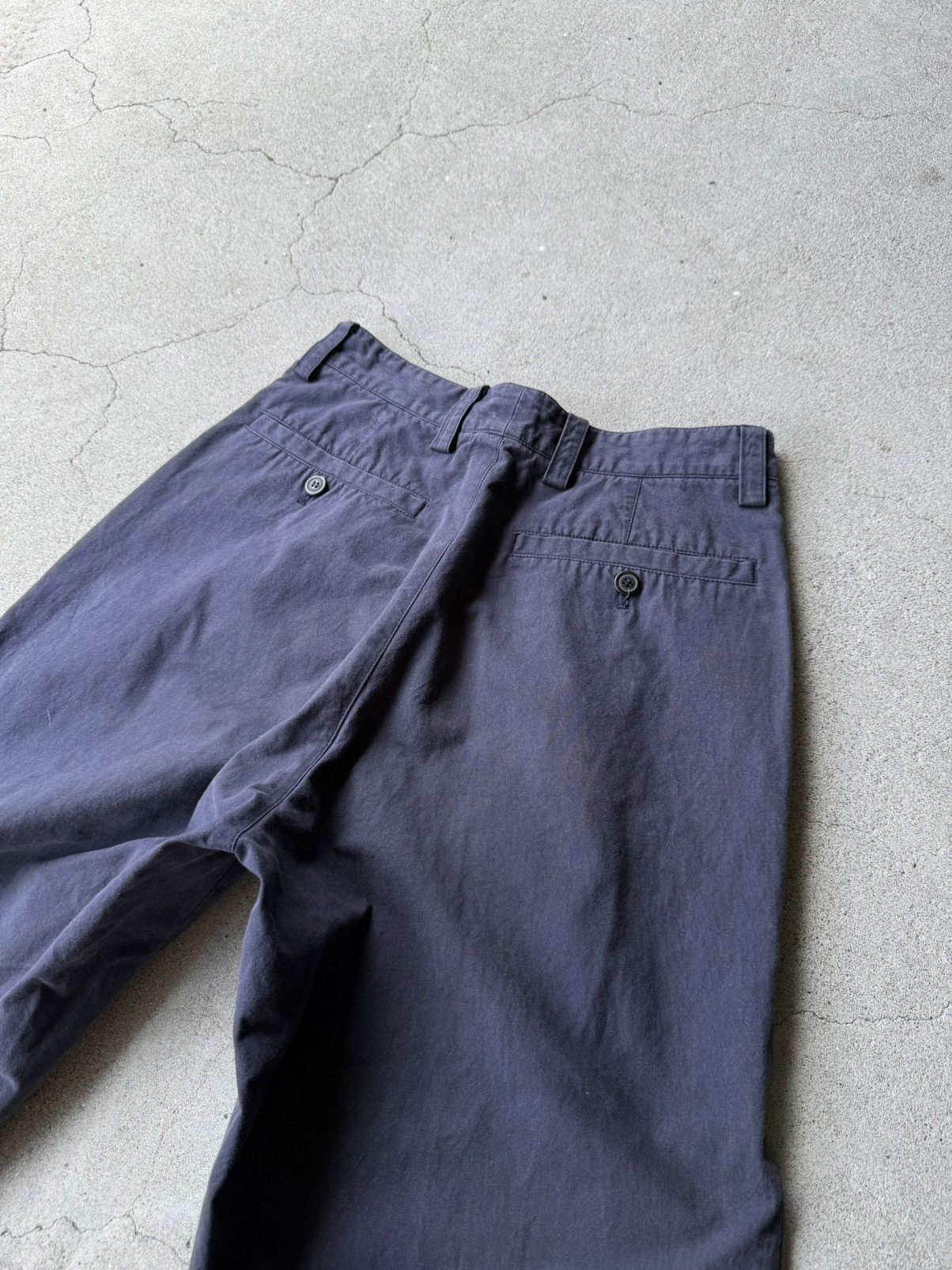 Issey Miyake 90's ISSEY MIYAKE Archive Dark Navy Trousers Size US 28 / EU 44 - 5 Thumbnail