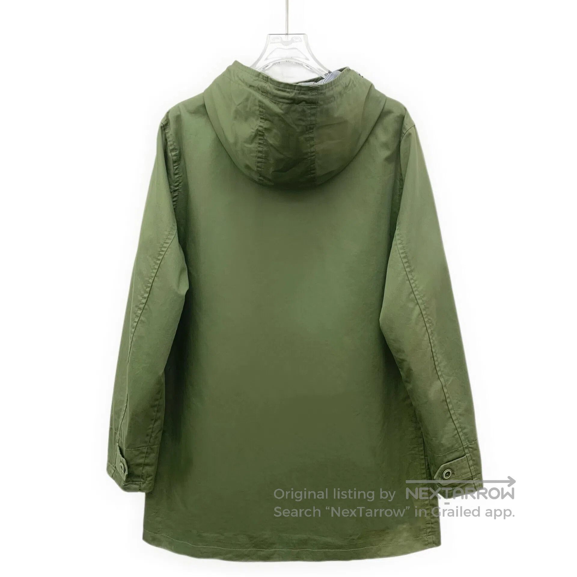 Other Oil Cake Military Green Cotton Hooded Drawstring Single-Br Size US M / EU 48-50 / 2 - 2 Thumbnail