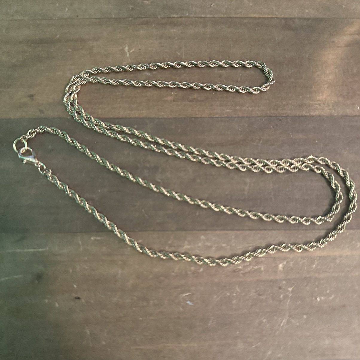 Vintage Vintage gold tone rope chain necklace Size ONE SIZE - 2 Thumbnail