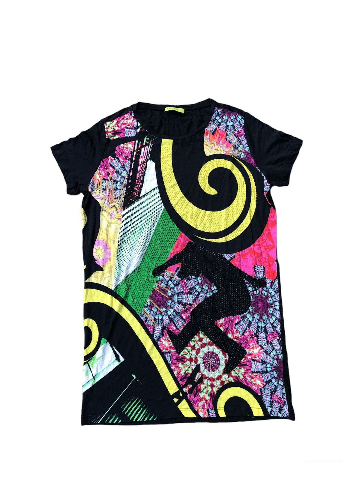 image of Versace Jeans Tshirt in Black, Women's (Size Small)