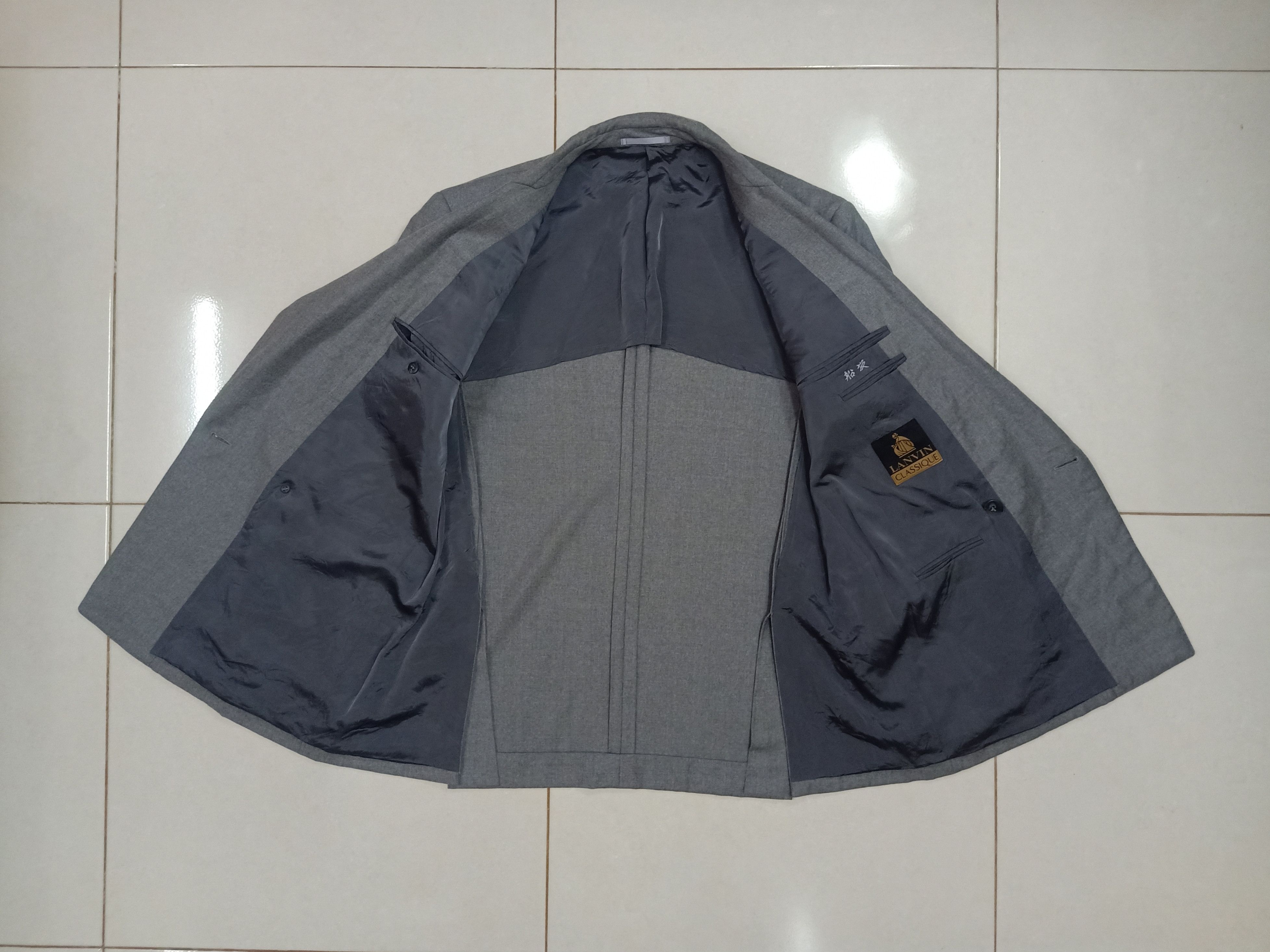 Lanvin × Other LANVIN Classique Paris Wool Gray Color Full Button Blazers Size 46R - 5 Thumbnail