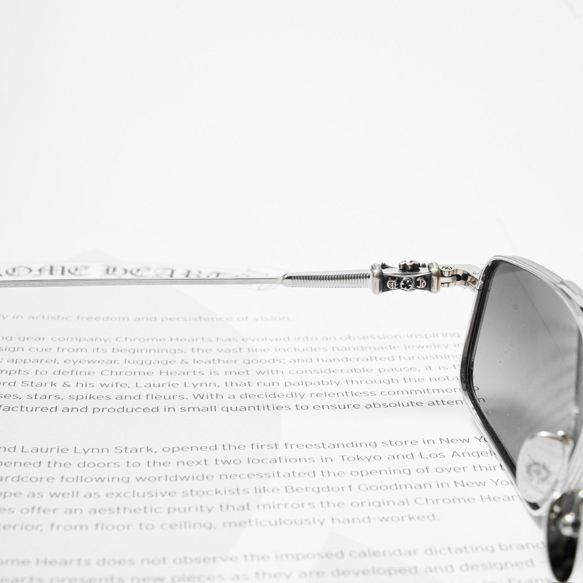 Chrome Hearts CHROME HEARTS LICK'N SHINY SILVER SUNGLASSES Size ONE SIZE - 5 Thumbnail