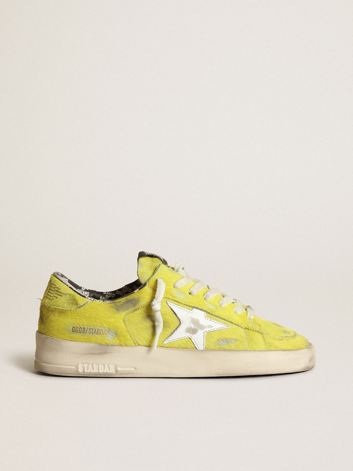 Golden Goose o1w1db10425 Stardan Low-Top Sneakers in Yellow/White Size US 11 / IT 41 - 1 Thumbnail