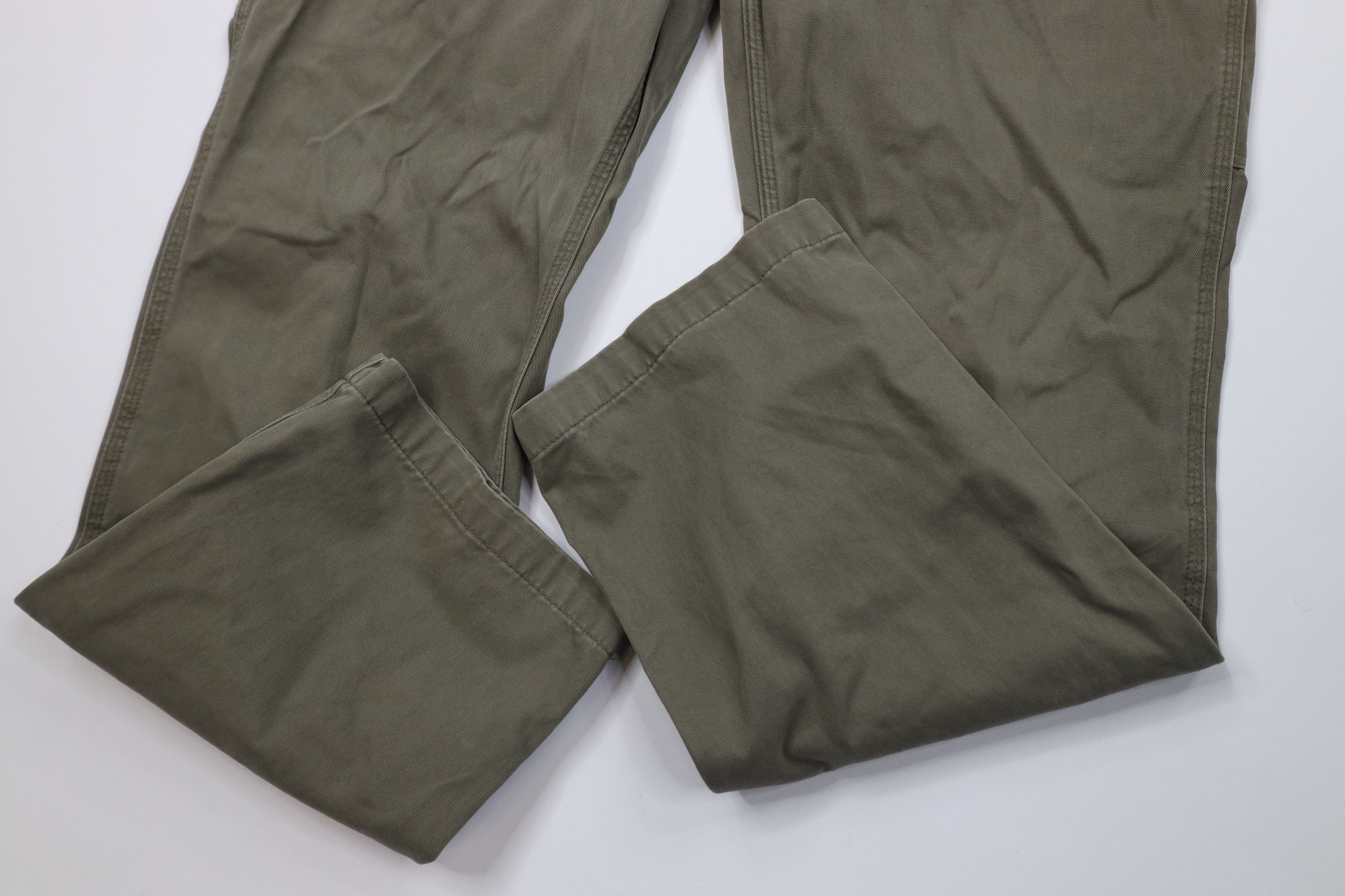 Carhartt Vintage Carhartt Wide Leg Dungaree Pants Army Green Size US 38 / EU 54 - 7 Thumbnail
