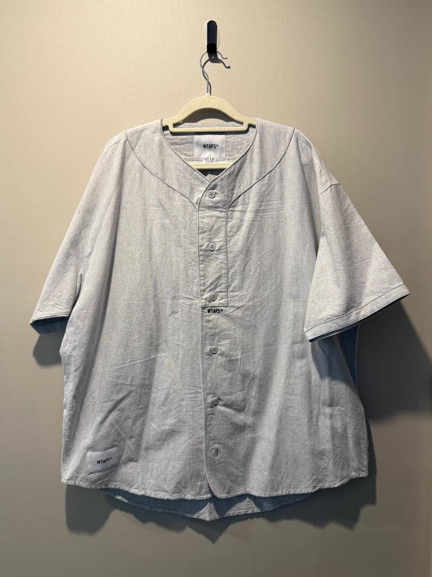 Wtaps WTAPS 21SS League collarless short-sleevebaseball shirt Ｑ20 Size US L / EU 52-54 / 3 - 1 Thumbnail