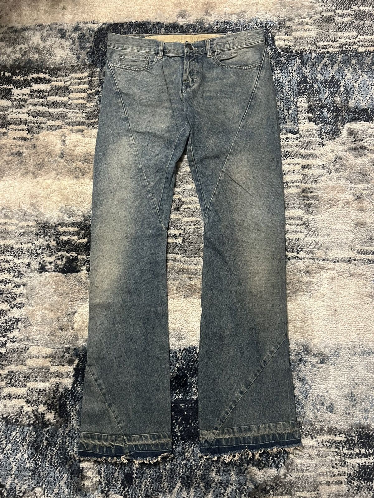 Rick Owens Olmar and Mirta FW07 Mudwash Delave Dust Spiral Denim Size US 30 / EU 46 - 1 Thumbnail