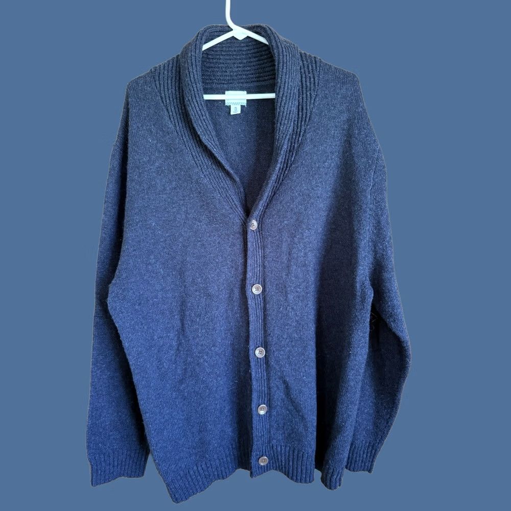 Old Navy Old Navy Mens 2XL Cardigan Sweater Button Up Knit Roll Collar Preppy Classic Dad Core Size US XXL / EU 58 / 5 - 1 Thumbnail