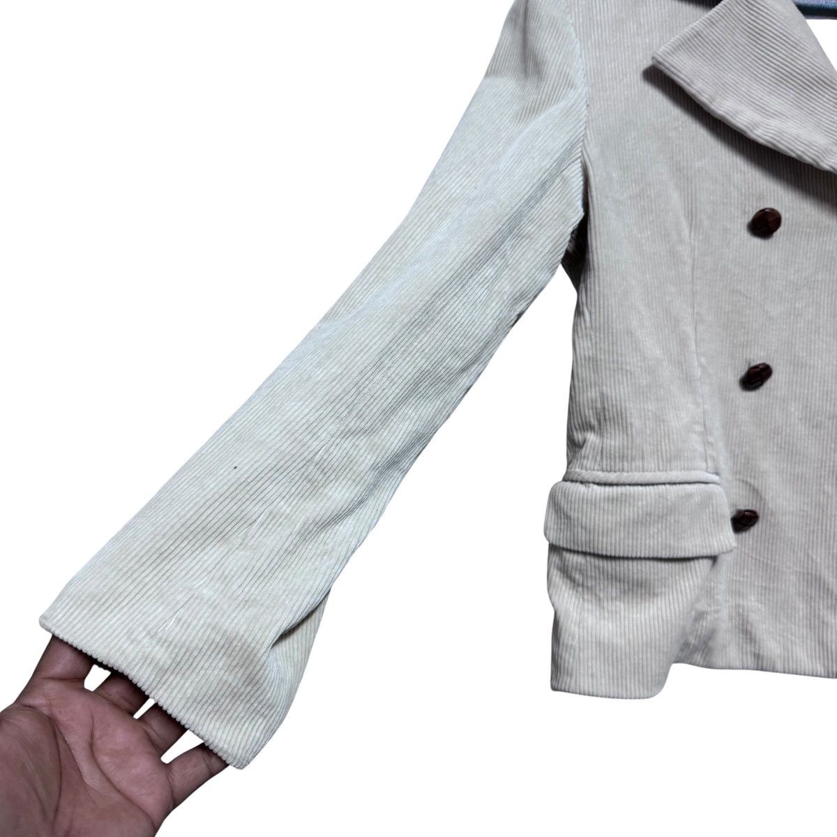 Hysteric Glamour 90s Hysteric Glamour Corduroy Double Breast Peacot Jacket Size XS / US 0-2 / IT 36-38 - 5 Thumbnail