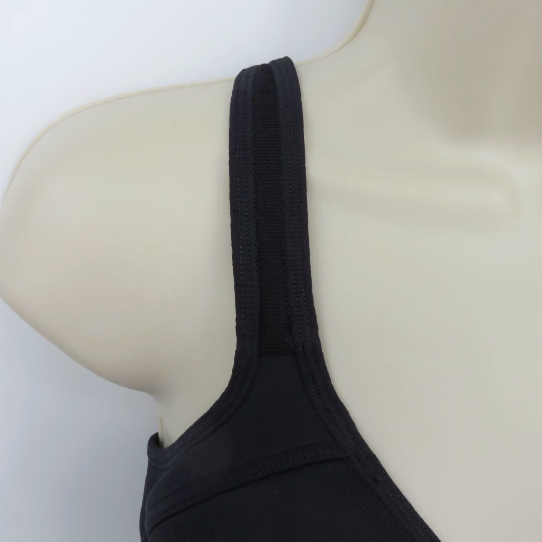 Vintage Vanity Fair Sport Bra 38D Black Wireless Lined Full Figure 71500 Women Size ONE SIZE - 2 Thumbnail